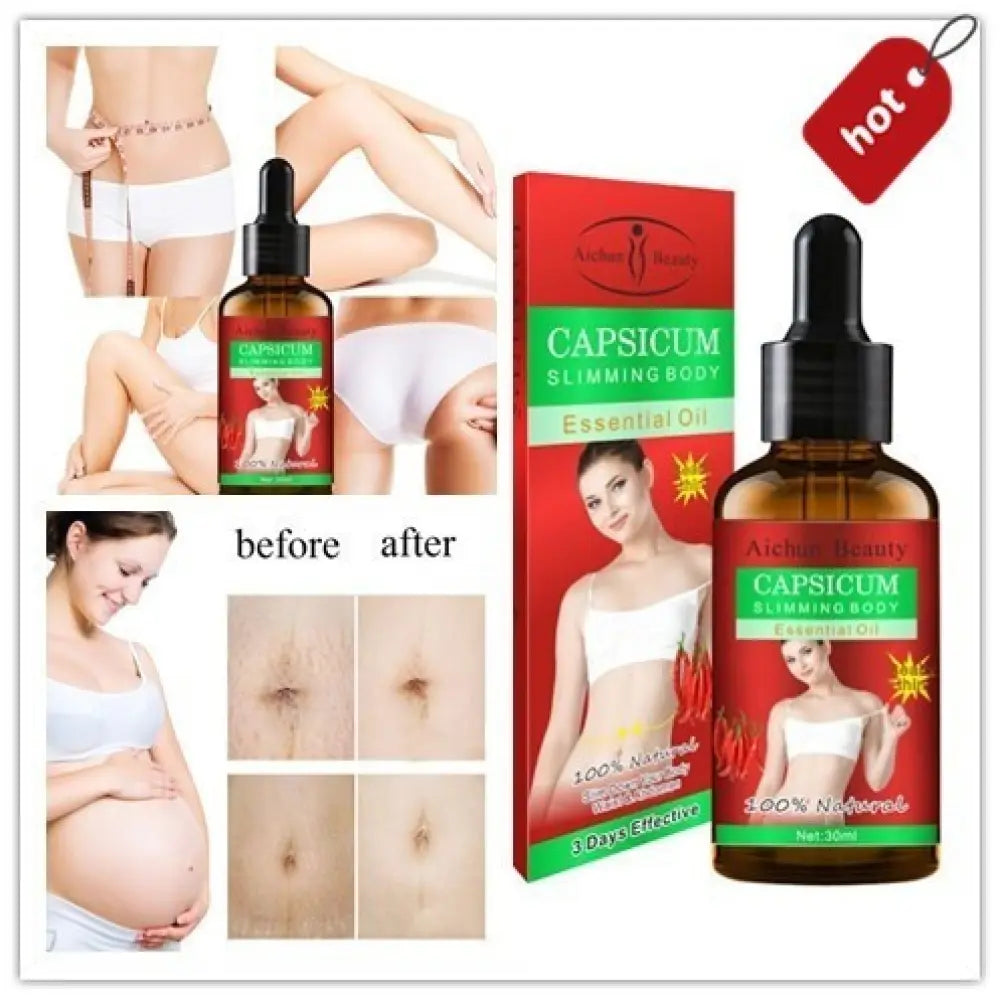 Capsicum Slimming Body Essential Oil 100% Natural ( Original )
